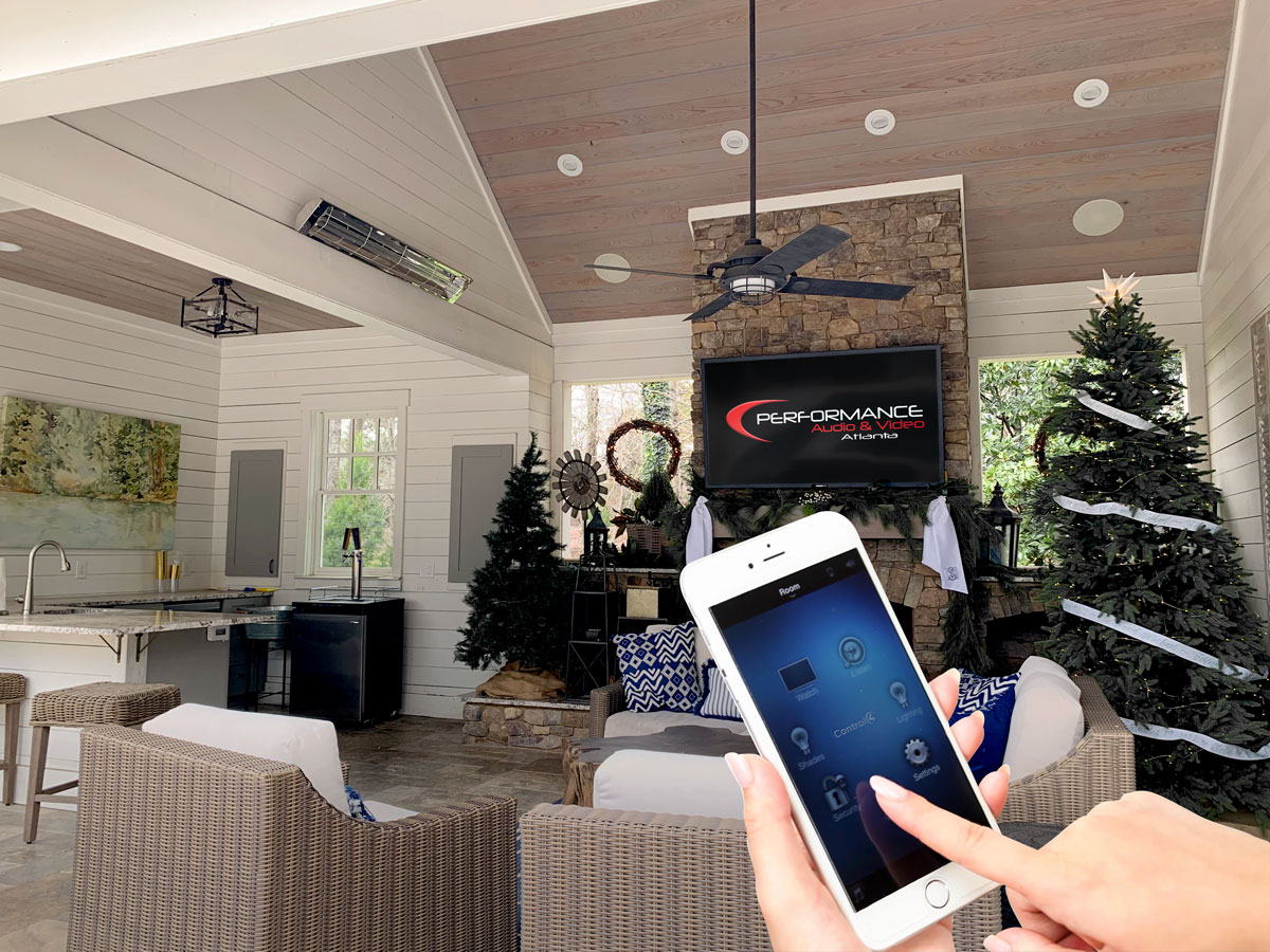 Performance AV Atlanta Georgia Infratech Patio Heaters Installed