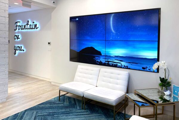 Commercial Video Wall Signage installed by Performance AV in Marietta and Atlanta Georgia