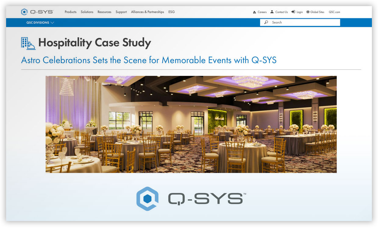 Performance AV - Q-SYS Case Study - Astro Celebrations, Cumming, GA